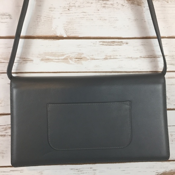 Steve Mono Bags Steve Mono Leather Purse Grey Clutch Poshmark